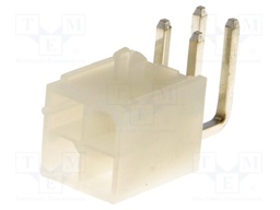 Socket; wire-board; male; MF42; 4.2mm; PIN: 4; THT; PCB snap; 7A