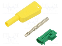 4mm banana; 32A; 1kV; insulated,with 4mm axial socket