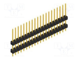 Connector: pin strips; pin header; male; PIN: 20; 2.54mm; THT; 1x20