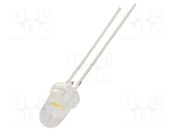 LED; 3mm; blue; 1560÷2500mcd; 30°; 2.5÷5V; 20mA; Lens: transparent