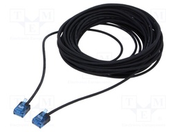 Patch cord; U/UTP; 6a; stranded; Cu; LSZH; black; 10m; 32AWG