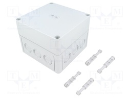 Enclosure: multipurpose; X: 130mm; Y: 130mm; Z: 99mm; TK PC; grey