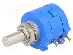Potentiometer: shaft; multiturn; 1kΩ; 2W; ±5%; 6.35mm; linear; IP65