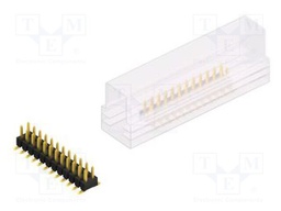 Connector: pin strips; pin header; male; PIN: 24; 2.54mm; SMT; 2x12