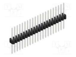 Connector: pin strips; pin header; male; PIN: 21; 1.27mm; THT; 1x21