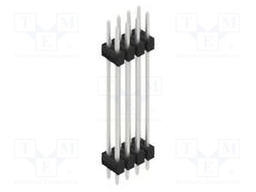 Connector: pin strips; pin header; male; PIN: 8; 2.54mm; THT; 2x4