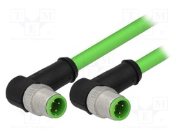 Cable: for sensors/automation; PIN: 4; M12-M12; D code-Ethernet