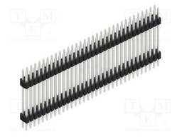 Connector: pin strips; pin header; male; PIN: 66; 1.27mm; THT; 2x33