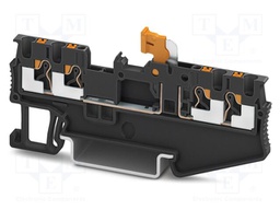Splice terminal: rail; PA; L: 30.5mm; terminals: 4; W: 3.5mm