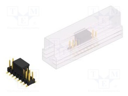 Connector: pin strips; pin header; male; PIN: 16; 2.54mm; SMT; 2x8