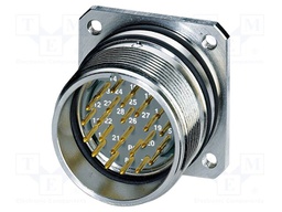 Connector: M27; socket; PIN: 26; male; IP67; HC; crimped; 48V; 8A
