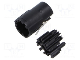 Connector: M17; male; contact insert; PIN: 9(4+5); crimped