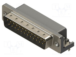 Connector: D-Sub; PIN: 25; socket; male; angled; THT; MHDR
