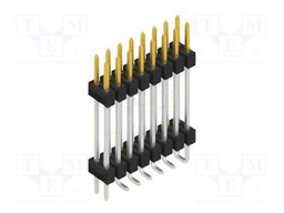 Connector: pin strips; pin header; male; PIN: 16; 2.54mm; SMT; 2x8