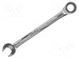 Key; combination spanner,with ratchet; 17mm; Overall len: 228mm