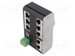 Switch Ethernet; unmanaged; Number of ports: 8; 9÷36VDC; DIN; RJ45