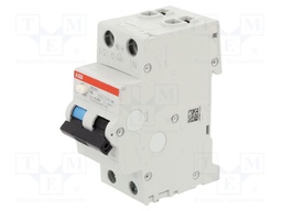 RCBO breaker; Inom: 6A; Ires: 30mA; Poles: 1+N; 230VAC; DIN; IP20