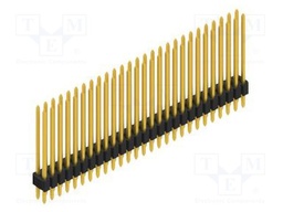 Connector: pin strips; pin header; male; PIN: 54; 1.27mm; THT; 2x27