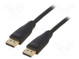 Cable; DisplayPort 1.4; DisplayPort plug,both sides; PVC; Len: 2m