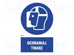 Safety sign; regulatory; Mat: PVC; W: 200mm; H: 300mm