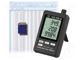 Thermo-hygrometer; LCD; 0÷50°C; 1÷110kPa; 10÷90%RH; Accur: ±0.8°C