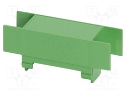Upper housing; UL94HB; EG 22,5; ABS; for DIN rail mounting