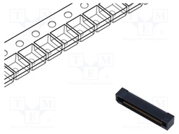 Connector: PCB to PCB; female; PIN: 80; 0.5mm; ERF5; gold-plated