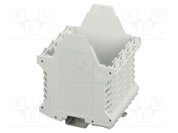 Enclosure base; with terminals; grey; UL94V-0; ME 90; X: 107.3mm