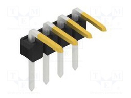 Connector: pin strips; pin header; male; PIN: 4; 2.54mm; THT; 1x4