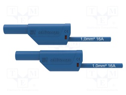 Test lead; 16A; 4mm banana plug-4mm banana plug; Urated: 1kV