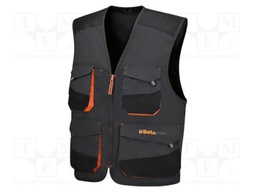 Protective vest; Size: M; grey; 260g/m2