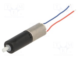 Motor: DC; coreless,with planetary gearbox; 6VDC; 400mA; 90rpm