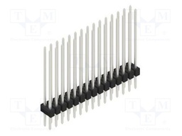 Connector: pin strips; pin header; male; PIN: 30; 2.54mm; THT; 2x15