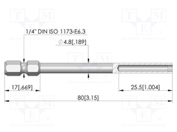 Tool: mounting tool; 3mm; BIT-GKS