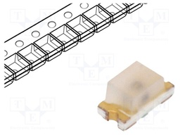 LED; SMD; 0603; amber; 28.5÷95mcd; 1.6x0.8x0.8mm; 170°; 1.9÷2.4V