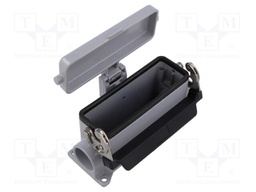 Enclosure: for HDC connectors; C-TYPE; size 104.27; PG21