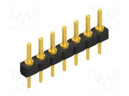 Connector: pin strips; pin header; male; PIN: 7; 2.54mm; THT; 1x7