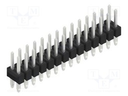 Connector: pin strips; pin header; male; PIN: 28; 2.54mm; THT; 2x14