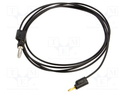Test lead; 60VDC; 30VAC; 5A; Len: 1.524m; black; Features: stackable