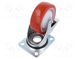 Transport wheel; Ø: 100mm; W: 36mm; H: 128mm; torsional with lock