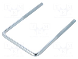U-bolt; C; steel; zinc; Thread len: 70mm; Int.width: 89mm; H: 141mm