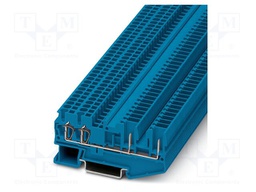 Splice terminal: rail; PA; terminals: 4; W: 5.2mm; H: 81mm; Body: blue