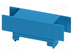 Upper housing; blue; UL94HB; EG 22,5; ABS; for DIN rail mounting