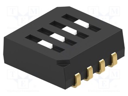 Switch: DIP-SWITCH; Poles number: 4; OFF-ON; 0.025A/24VDC; Pos: 2