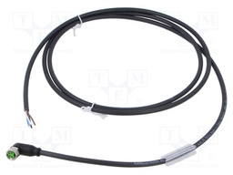 Cable: for sensors/automation; M8; PIN: 4; angled; 1.5m; plug; 60VDC