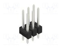 Connector: pin strips; pin header; male; PIN: 6; 2.54mm; THT; 2x3