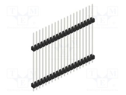 Connector: pin strips; pin header; male; PIN: 20; 2.54mm; THT; 1x20