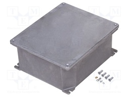 Enclosure: multipurpose; X: 214mm; Y: 264mm; Z: 122mm; aluminium