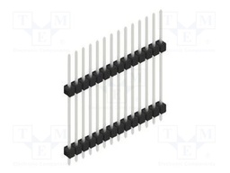Connector: pin strips; pin header; male; PIN: 14; 2.54mm; THT; 1x14