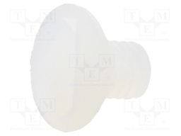 Screw; M4x6; 0.7; Head: countersunk; slotted; 1,3mm; polyamide
